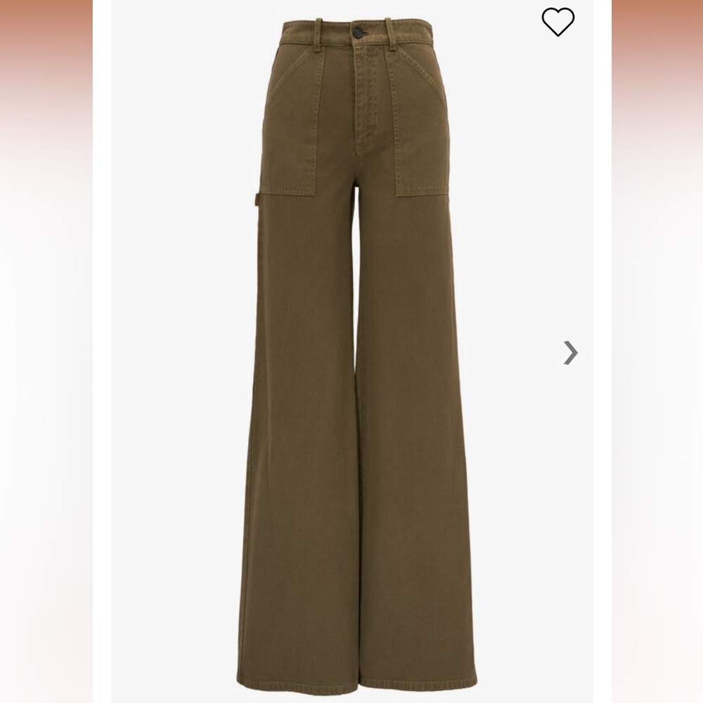 Nili Lotan Cotton Twill High Rise Quentin Pant